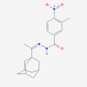 molecular formula C20H25N3O3 B458001 N'-[1-(1-adamantyl)ethylidene]-4-nitro-3-methylbenzohydrazide 