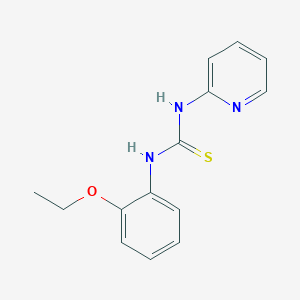 molecular formula C14H15N3OS B4580052 N-(2-乙氧基苯基)-N'-2-吡啶基硫脲 