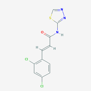 molecular formula C11H7Cl2N3OS B458007 (2E)-3-(2,4-dichlorophenyl)-N-(1,3,4-thiadiazol-2-yl)prop-2-enamide 