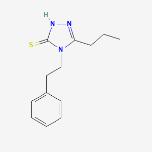 molecular formula C13H17N3S B4580097 4-(2-苯乙基)-5-丙基-4H-1,2,4-三唑-3-硫醇 