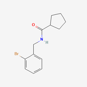molecular formula C13H16BrNO B4580142 N-(2-溴苄基)环戊烷甲酰胺 