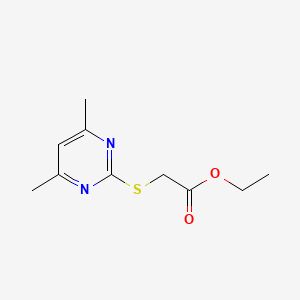molecular formula C10H14N2O2S B4580150 ethyl [(4,6-dimethyl-2-pyrimidinyl)thio]acetate 