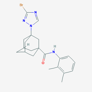 molecular formula C21H25BrN4O B458026 3-(3-bromo-1H-1,2,4-triazol-1-yl)-N-(2,3-dimethylphenyl)-1-adamantanecarboxamide 