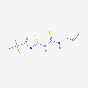 molecular formula C11H17N3S2 B4580279 N-allyl-N'-(4-tert-butyl-1,3-thiazol-2-yl)thiourea 