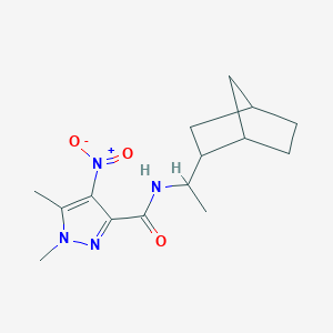 N-(1-bicyclo[2.2.1]hept-2-ylethyl)-4-nitro-1,5-dimethyl-1H-pyrazole-3-carboxamide