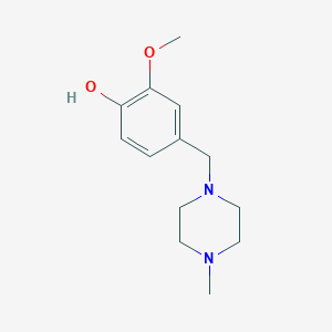 molecular formula C13H20N2O2 B4580352 2-甲氧基-4-[(4-甲基-1-哌嗪基)甲基]苯酚 