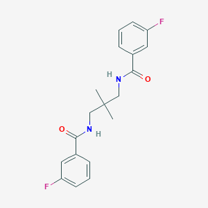 molecular formula C19H20F2N2O2 B458039 3-fluoro-N-{3-[(3-fluorobenzoyl)amino]-2,2-dimethylpropyl}benzamide 