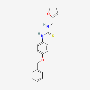 N-[4-(benzyloxy)phenyl]-N'-(2-furylmethyl)thiourea
