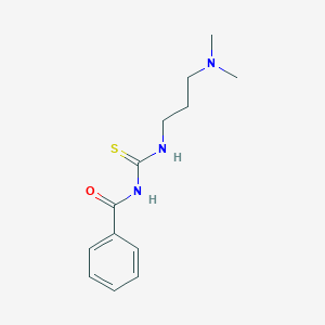 molecular formula C13H19N3OS B4580444 N-({[3-(dimethylamino)propyl]amino}carbonothioyl)benzamide CAS No. 118707-73-6