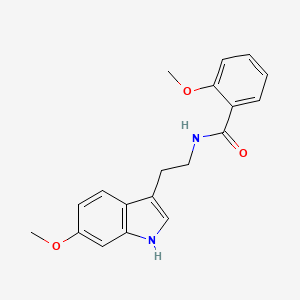 molecular formula C19H20N2O3 B4580522 2-甲氧基-N-[2-(6-甲氧基-1H-吲哚-3-基)乙基]苯甲酰胺 