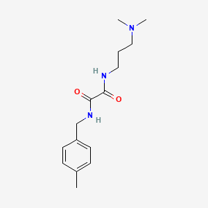 molecular formula C15H23N3O2 B4580571 N-[3-(二甲氨基)丙基]-N'-(4-甲基苄基)乙二酰胺 