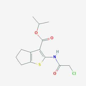 isopropyl 2-[(chloroacetyl)amino]-5,6-dihydro-4H-cyclopenta[b]thiophene-3-carboxylate