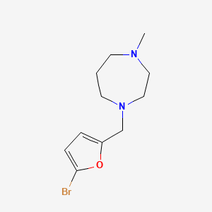 molecular formula C11H17BrN2O B4580621 1-[(5-bromo-2-furyl)methyl]-4-methyl-1,4-diazepane 