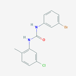N-(3-bromophenyl)-N'-(5-chloro-2-methylphenyl)urea