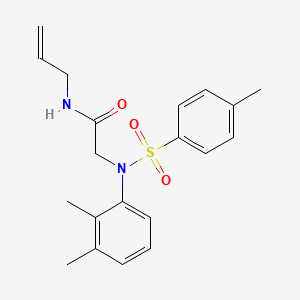 molecular formula C20H24N2O3S B4580628 N~1~-allyl-N~2~-(2,3-dimethylphenyl)-N~2~-[(4-methylphenyl)sulfonyl]glycinamide 