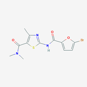 molecular formula C12H12BrN3O3S B458065 2-[(5-bromo-2-furoyl)amino]-N,N,4-trimethyl-1,3-thiazole-5-carboxamide 
