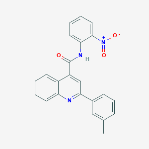 molecular formula C23H17N3O3 B458076 2-(3-methylphenyl)-N-(2-nitrophenyl)quinoline-4-carboxamide 
