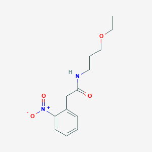 molecular formula C13H18N2O4 B4580820 N-(3-ethoxypropyl)-2-(2-nitrophenyl)acetamide 