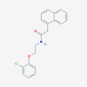 molecular formula C20H18ClNO2 B4580836 N-[2-(2-chlorophenoxy)ethyl]-2-(1-naphthyl)acetamide 