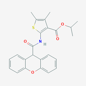 molecular formula C24H23NO4S B458086 isopropyl 4,5-dimethyl-2-[(9H-xanthen-9-ylcarbonyl)amino]-3-thiophenecarboxylate 