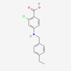 molecular formula C16H16ClNO2 B4580932 2-氯-4-[(4-乙基苯基)氨基]苯甲酸 