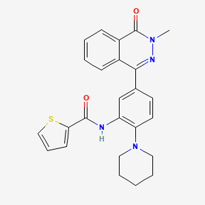N-[5-(3-methyl-4-oxo-3,4-dihydro-1-phthalazinyl)-2-(1-piperidinyl)phenyl]-2-thiophenecarboxamide