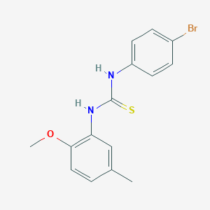 molecular formula C15H15BrN2OS B458102 1-(4-Bromophenyl)-3-(2-methoxy-5-methylphenyl)thiourea 