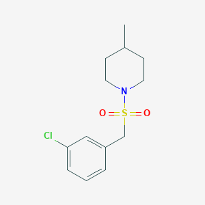 molecular formula C13H18ClNO2S B4581031 1-[(3-氯苄基)磺酰基]-4-甲基哌啶 