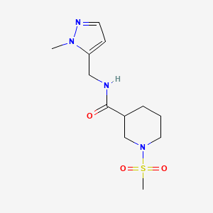 N-[(1-methyl-1H-pyrazol-5-yl)methyl]-1-(methylsulfonyl)-3-piperidinecarboxamide