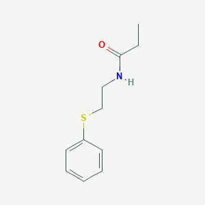 N-[2-(phenylthio)ethyl]propanamide