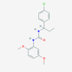 N-[1-(4-chlorophenyl)propyl]-N'-(2,5-dimethoxyphenyl)urea