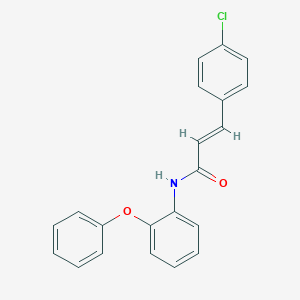 molecular formula C21H16ClNO2 B458112 3-(4-chlorophenyl)-N-(2-phenoxyphenyl)acrylamide 