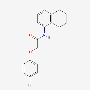 molecular formula C18H18BrNO2 B4581122 2-(4-bromophenoxy)-N-(5,6,7,8-tetrahydro-1-naphthalenyl)acetamide 