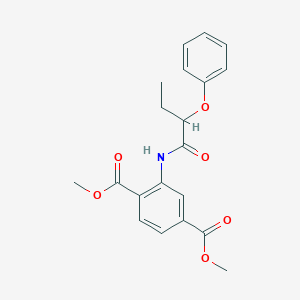 Dimethyl 2-[(2-phenoxybutanoyl)amino]terephthalate