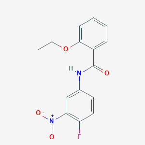 molecular formula C15H13FN2O4 B458116 2-ethoxy-N-(4-fluoro-3-nitrophenyl)benzamide 