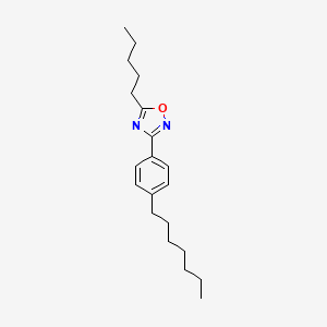 molecular formula C20H30N2O B4581167 3-(4-heptylphenyl)-5-pentyl-1,2,4-oxadiazole 