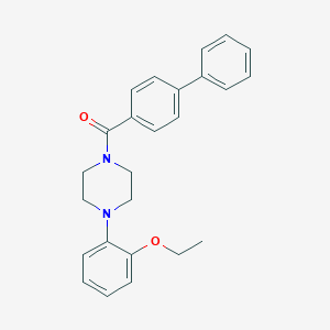 molecular formula C25H26N2O2 B458117 Biphenyl-4-yl[4-(2-ethoxyphenyl)piperazin-1-yl]methanone 