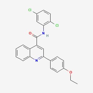molecular formula C24H18Cl2N2O2 B4581175 N-(2,5-二氯苯基)-2-(4-乙氧苯基)-4-喹啉甲酰胺 