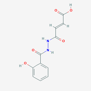 molecular formula C11H10N2O5 B4581199 4-[2-(2-hydroxybenzoyl)hydrazino]-4-oxo-2-butenoic acid 
