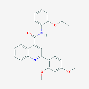 molecular formula C26H24N2O4 B458125 2-(2,4-dimethoxyphenyl)-N-(2-ethoxyphenyl)quinoline-4-carboxamide 