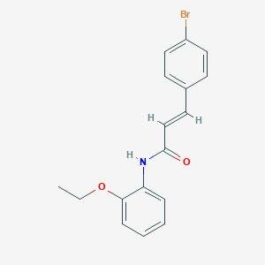 molecular formula C17H16BrNO2 B458126 3-(4-bromophenyl)-N-(2-ethoxyphenyl)acrylamide 