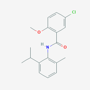 molecular formula C18H20ClNO2 B458128 5-chloro-N-(2-isopropyl-6-methylphenyl)-2-methoxybenzamide 