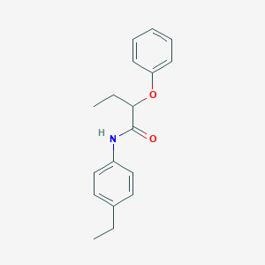 molecular formula C18H21NO2 B458129 N-(4-ethylphenyl)-2-phenoxybutanamide 