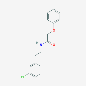 molecular formula C16H16ClNO2 B458130 N-[2-(3-chlorophenyl)ethyl]-2-phenoxyacetamide CAS No. 545351-20-0