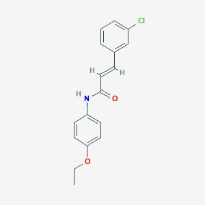 molecular formula C17H16ClNO2 B458131 3-(3-chlorophenyl)-N-(4-ethoxyphenyl)acrylamide 