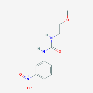molecular formula C10H13N3O4 B4581324 N-(2-甲氧基乙基)-N'-(3-硝基苯基)脲 