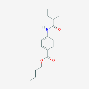 molecular formula C17H25NO3 B458133 Butyl 4-[(2-ethylbutanoyl)amino]benzoate 