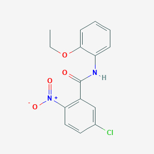 molecular formula C15H13ClN2O4 B458135 5-chloro-N-(2-ethoxyphenyl)-2-nitrobenzamide 