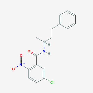 molecular formula C17H17ClN2O3 B458136 5-chloro-2-nitro-N-(4-phenylbutan-2-yl)benzamide 