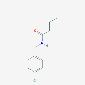 molecular formula C12H16ClNO B458137 N-(4-chlorobenzyl)pentanamide 